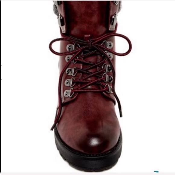 MIA Maylynn wine boots. 
Warm faux - Picture 3 of 6